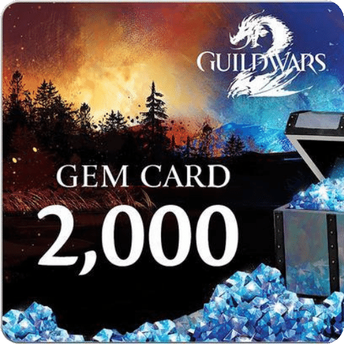 Guild Wars 2 - 2000 Gems Card DLC Klucz Global