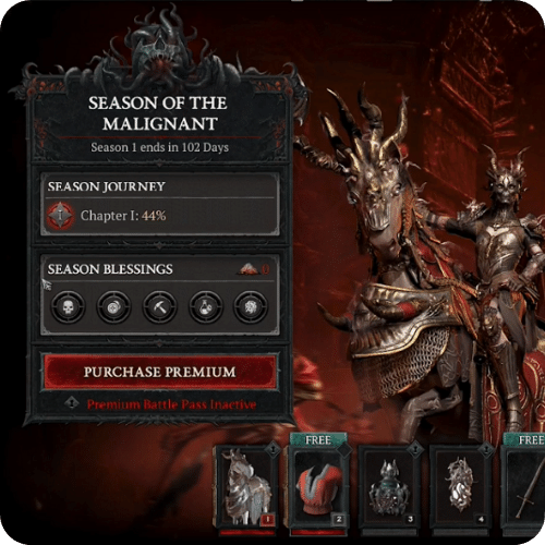 Diablo IV - Season of Blood Battle Pass (PC) Blizzard CD Key Global