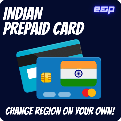 Indian Prepaid Card for Steam Region Change