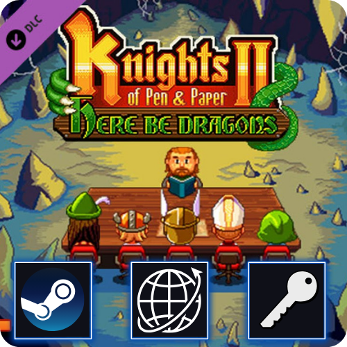 Knights of Pen and Paper 2 - Here Be Dragons DLC (PC) Steam CD Key Global