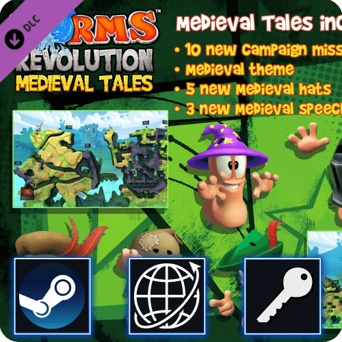 Worms Revolution: Medieval Tales DLC (PC) Steam CD Key Global