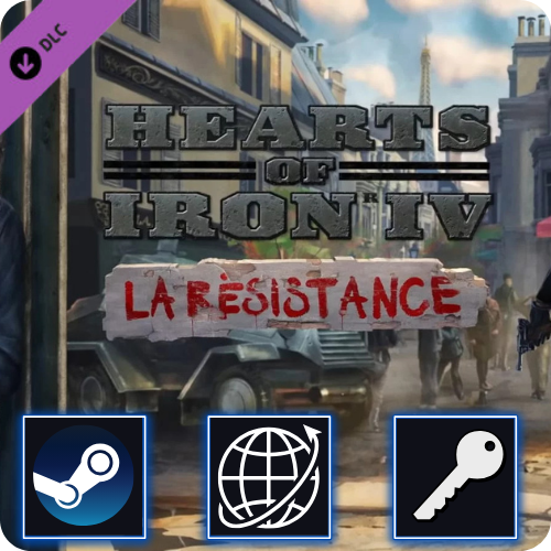 Hearts of Iron IV - La Résistance DLC (PC) Steam Klucz Global