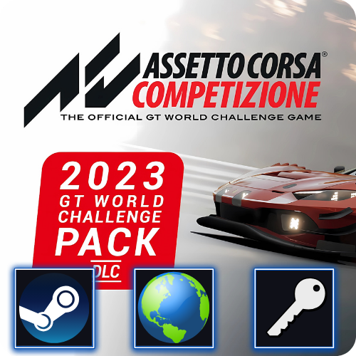 Assetto Corsa Competizione 2023 GT World Pack (PC) Steam CD Key ROW