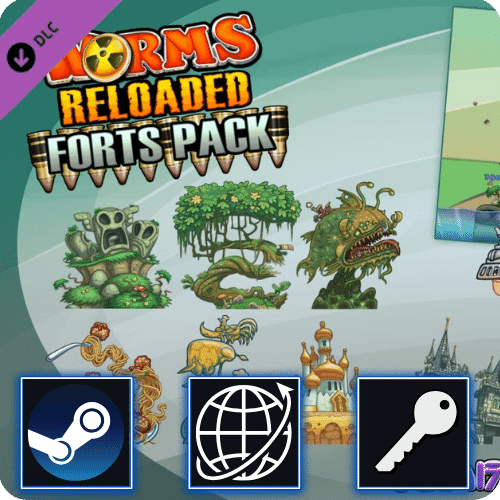 Worms Reloaded: Forts Pack DLC (PC) Steam CD Key Global