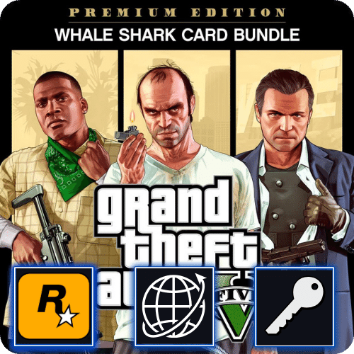 GTA V Premium Edition & Whale Shark Card Bundle (PC) Rockstar Klucz Global