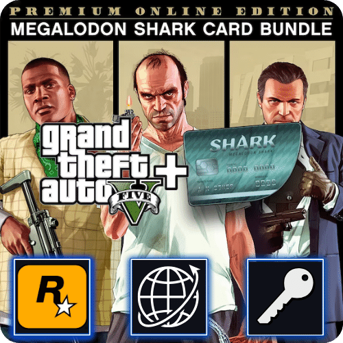 GTA V Premium Edition & Shark Card Bundle (PC) Rockstar Klucz Global