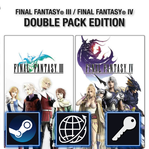 Final Fantasy III & IV Double Pack (3D Remake) (PC) Steam CD Key Global