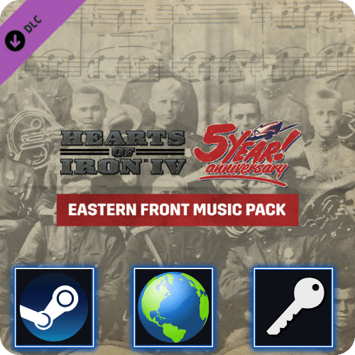 Hearts of Iron IV - Eastern Front Music Pack DLC (PC) Steam CD Key ROW