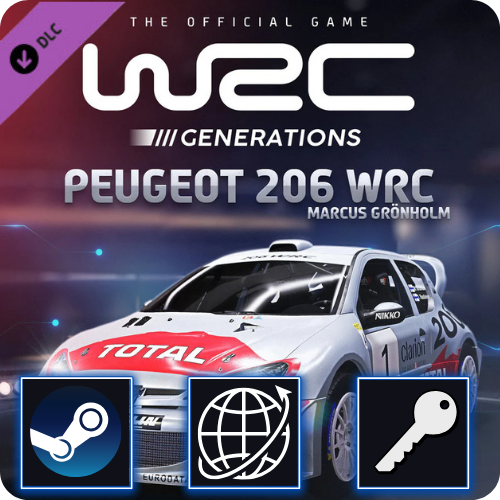 WRC Generations - Peugeot 206 WRC 2002 DLC (PC) Steam CD Key Global
