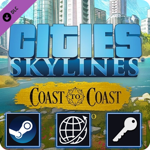 Cities Skylines - Coast to Coast Radio DLC (PC) Steam CD Key Global