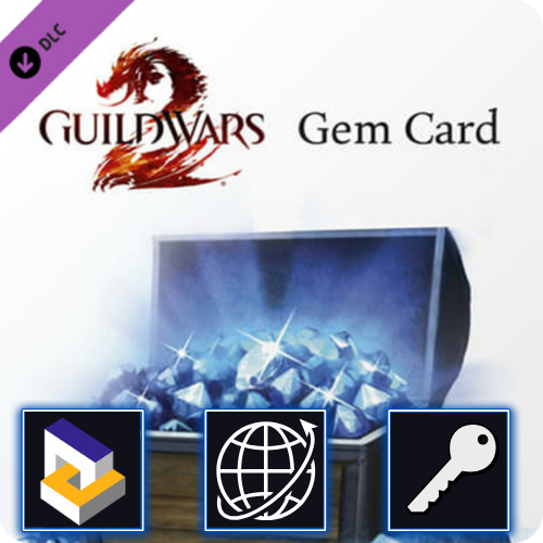 Guild Wars 2 - 2000 Gems Card DLC Key Global