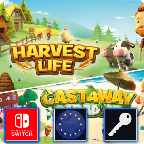 Harvest Life + Castaway Paradise (Nintendo Switch) eShop Klucz Europa