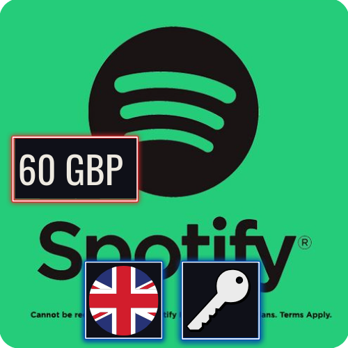 Spotify UK 60 GBP Gift Card Key
