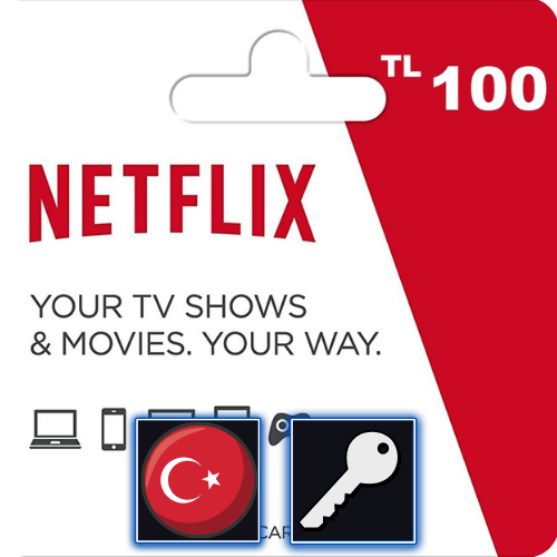 Netflix 100 TRY Gift Card Turkey Key