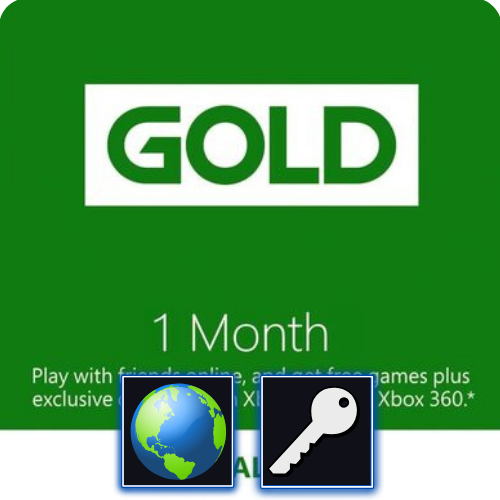 Xbox Live 1 Month Gold ROW Klucz