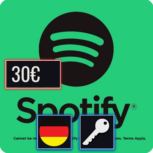 Spotify DE 30 EUR Gift Card Klucz