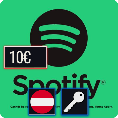 Spotify AT 10 EUR Gift Card Klucz