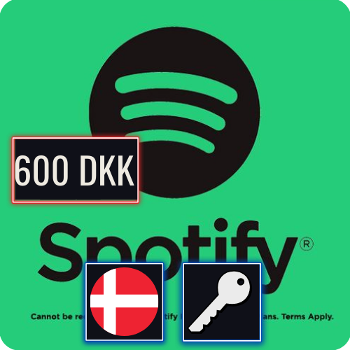Spotify DK 600 DKK Gift Card Klucz