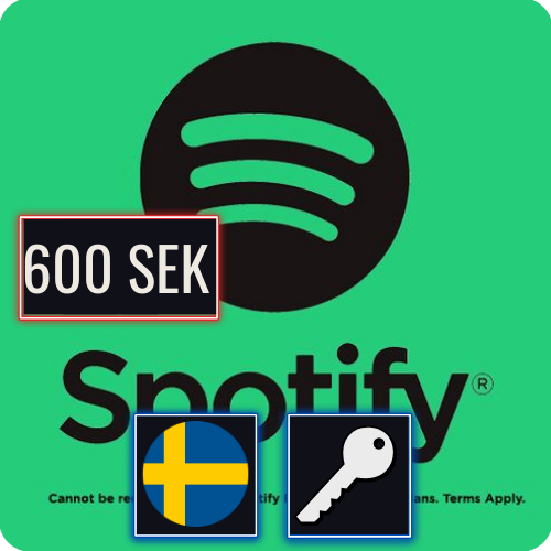 Spotify SE 600 SEK Gift Card Klucz