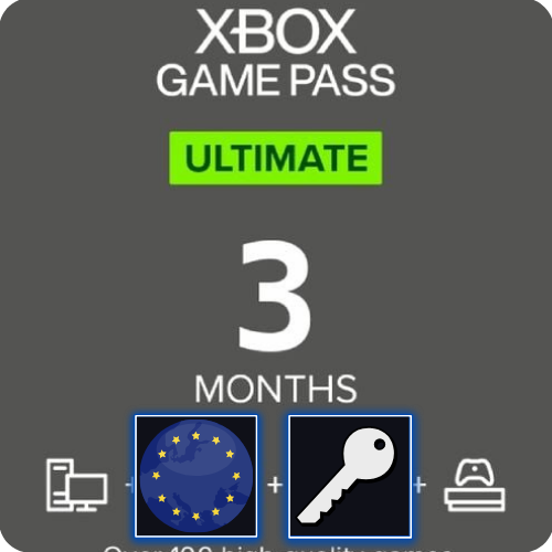 Xbox Game Pass Ultimate – 3 Months Europa Klucz