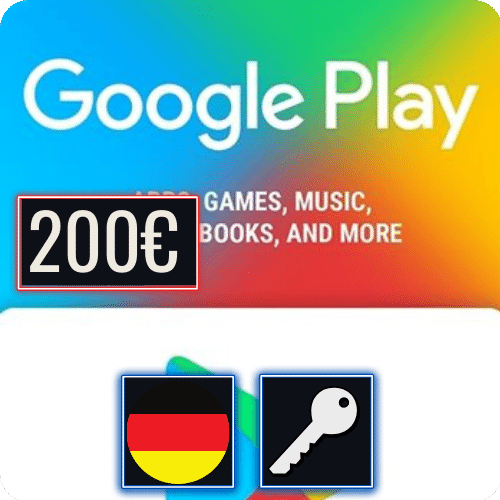 Google Play DE 200 EUR Gift Card Key