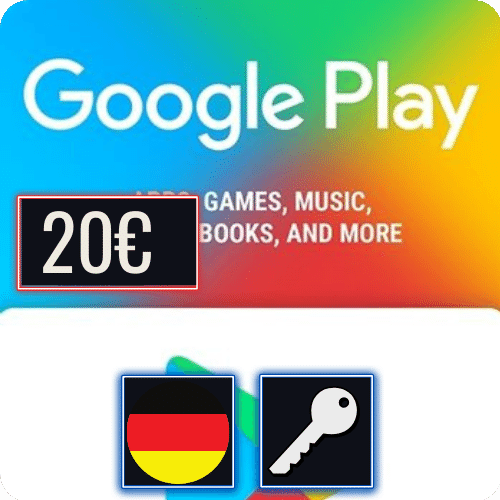 Google Play DE 20 EUR Gift Card Klucz