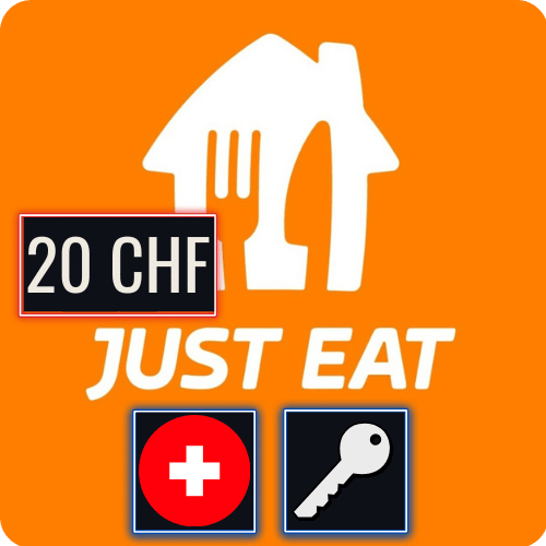 JustEat CH 20 CHF Gift Card Klucz