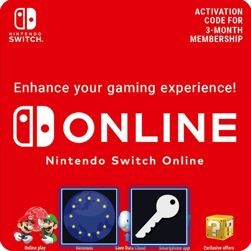 Nintendo Switch 90 Days Online Membership (Nintendo Switch) Europe Key