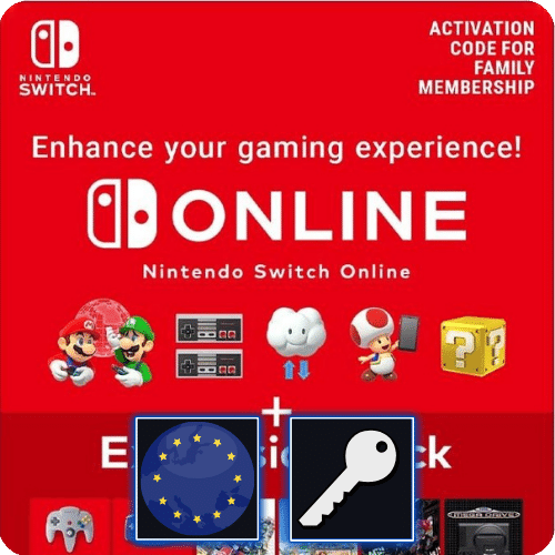 Nintendo Switch 365 Days Family Online Membership Expansion Pack Key Europe