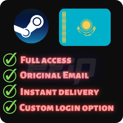 Kazakhstan Steam Account Full Access Original Email Instant Delivery Custom Login Option
