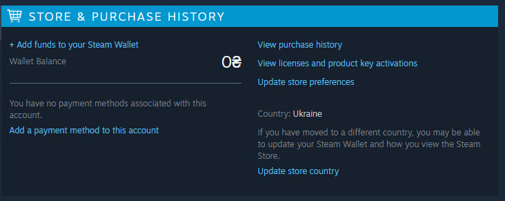 Steam Account Region Ukraine
